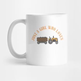 Just A Girl Who Loves Tractors Gardening Mug